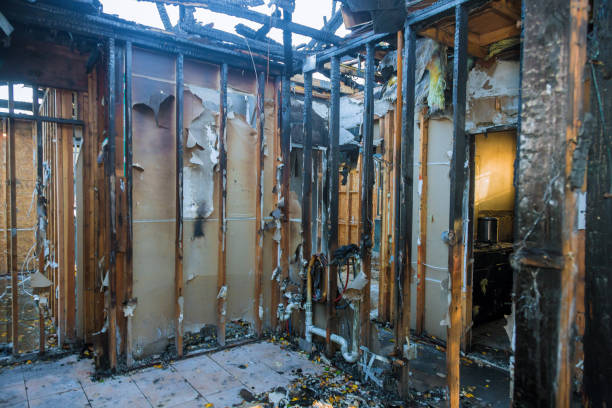 Professional Emergency Fire Cleanup technician working in Marmet, WV